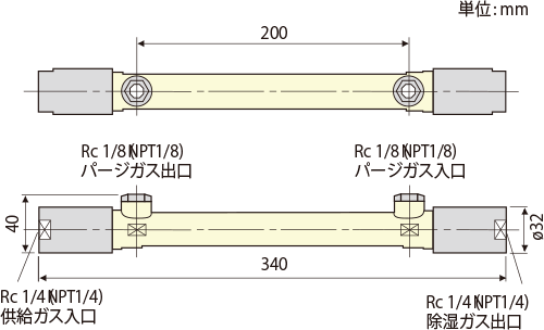 サンセップSWB-01-200外形寸法